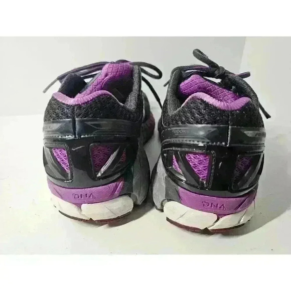 Brooks Ariel 16 Gray Purple Running Shoes Athletic Women's Size 7.5 Wide - Picture 5 of 8